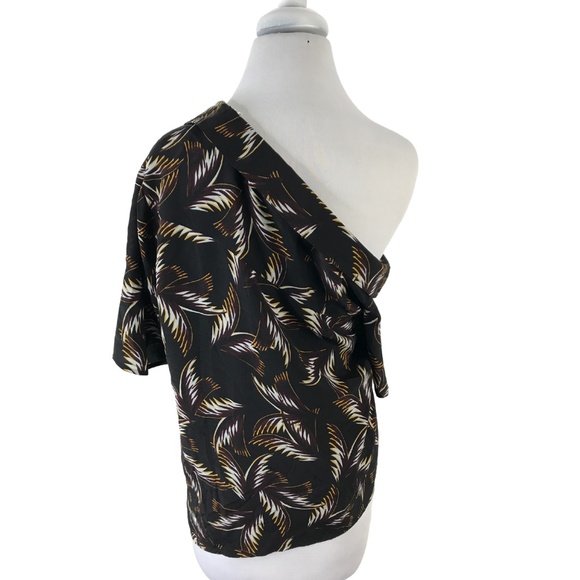 A.L.C. Josephine One Shoulder Silk Blouse - Picture 3 of 8